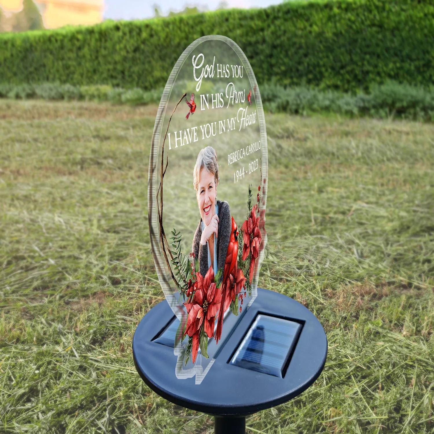 Custom Photo I'm Always With You - Memorial Gift For Family, Friends, Siblings, Dad, Mom - Personalized Solar Light - Image 4