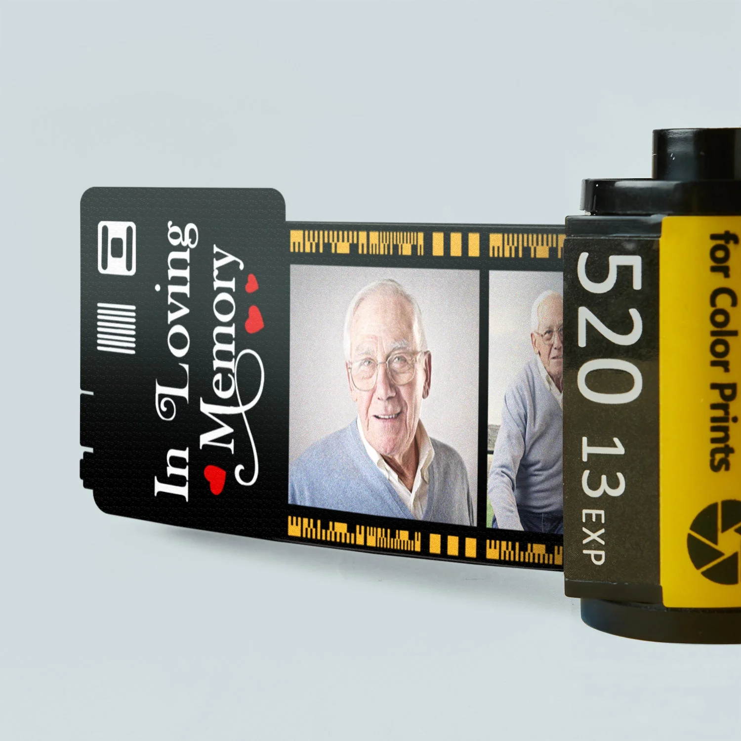 Custom Photo I'm Always With You - Memorial Gift For Family, Parents, Friends - Personalized Film Roll Keychain - Image 2