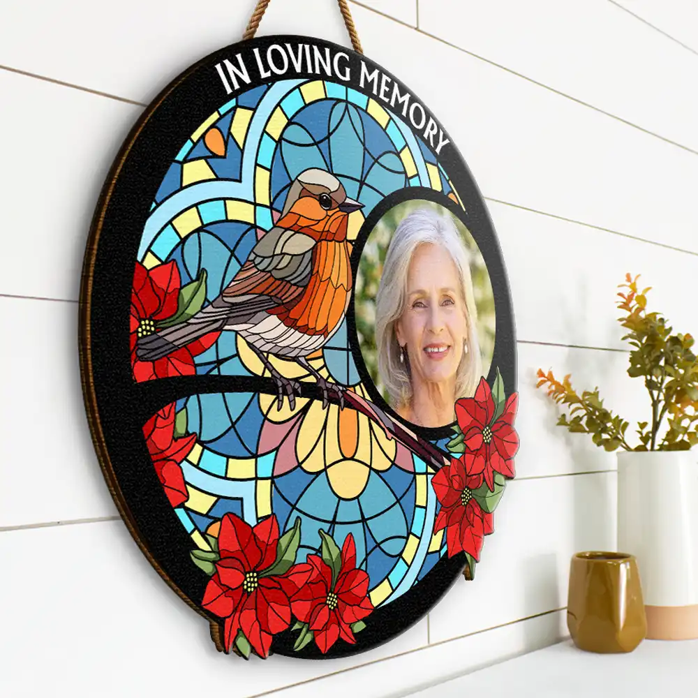 Custom Photo I'm Always With You Memorial - Personalized Custom Shaped Wood Sign - Image 2
