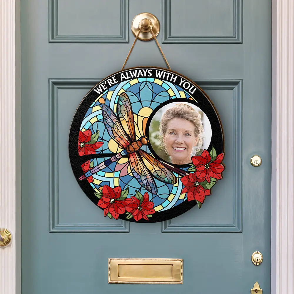 Custom Photo I'm Always With You Memorial - Personalized Custom Shaped Wood Sign - Image 3
