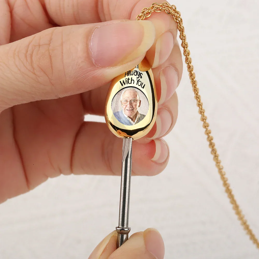 Custom Photo I'm Always With You Memorial - Personalized Keepsake Necklace - Image 3