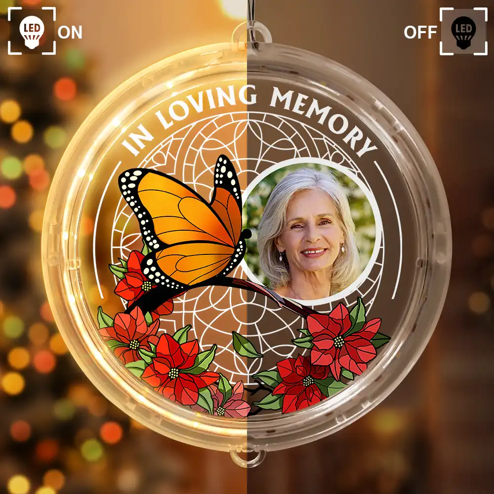 Custom Photo I'm Always With You Memorial - Personalized LED Pendant Light - Image 2