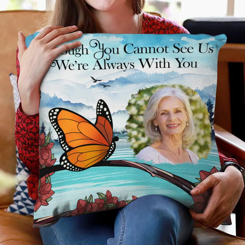 Custom Photo I'm Always With You Memorial - Personalized Pillow - Image 2