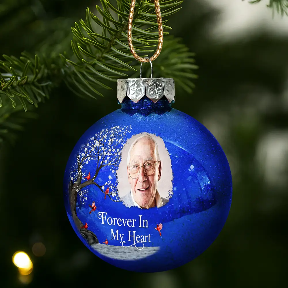 Custom Photo I'm Always With You - Personalized Ball Ornament - Image 2