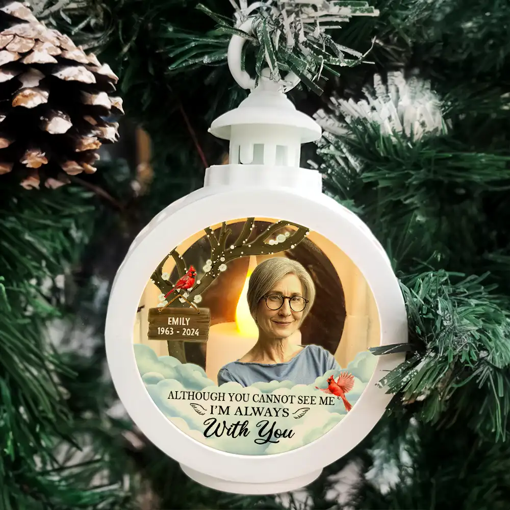 Custom Photo I'm Always With You - Personalized Candlelight Lantern Ornament - Image 5