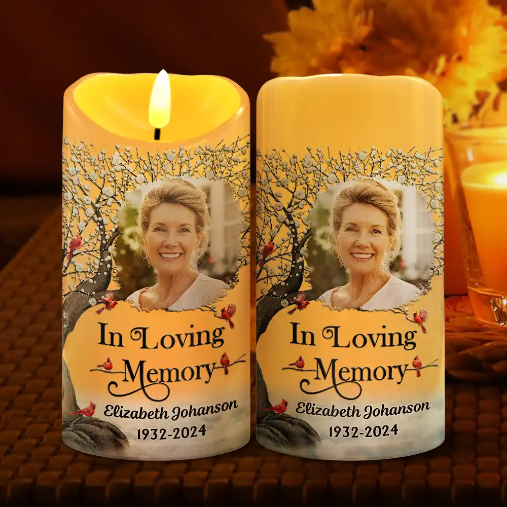 Custom Photo I'm Always With You - Personalized Flameless LED Candle - Image 2