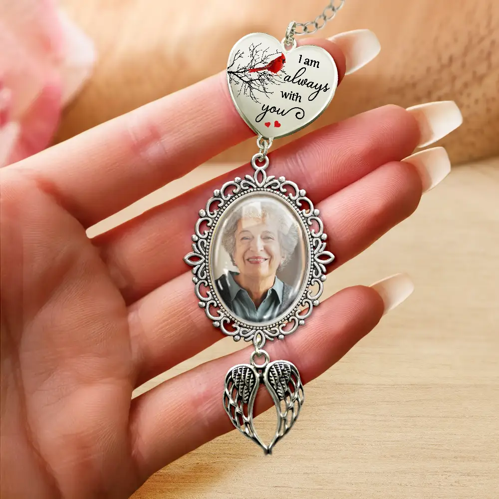 Custom Photo I'm Always With You - Personalized Graduation Tassel Charm - Image 4