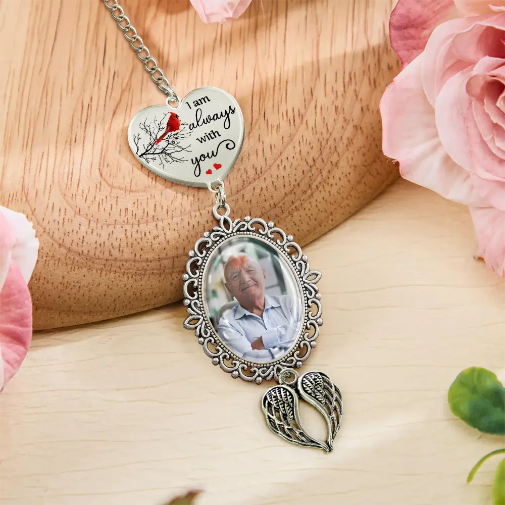 Custom Photo I'm Always With You - Personalized Graduation Tassel Charm - Image 5
