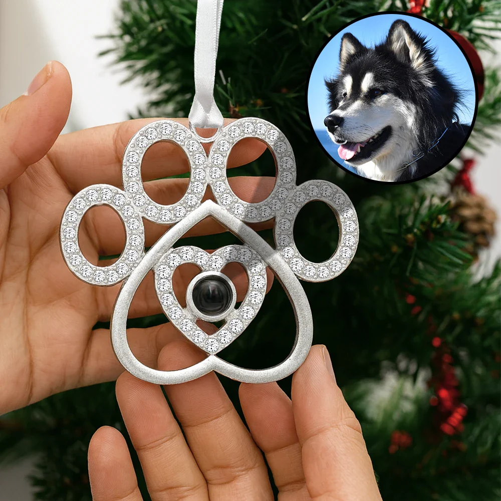 Custom Photo I'm Always With You Sympathy Memorial - Personalized Photo Projection Ornament - Image 2