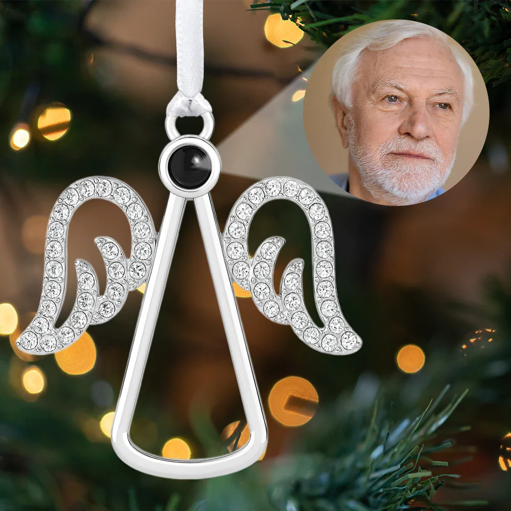 Custom Photo I'm Always With You Sympathy Memorial - Personalized Photo Projection Ornament - Image 5