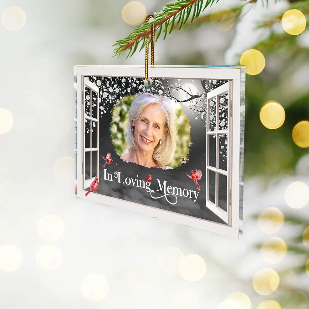Custom Photo I'm Always With You Window Memorial - Personalized Custom Shaped Acrylic Ornament - Image 2