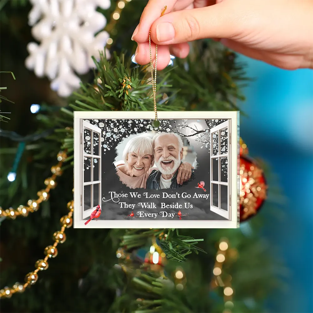 Custom Photo I'm Always With You Window Memorial - Personalized Custom Shaped Acrylic Ornament - Image 4