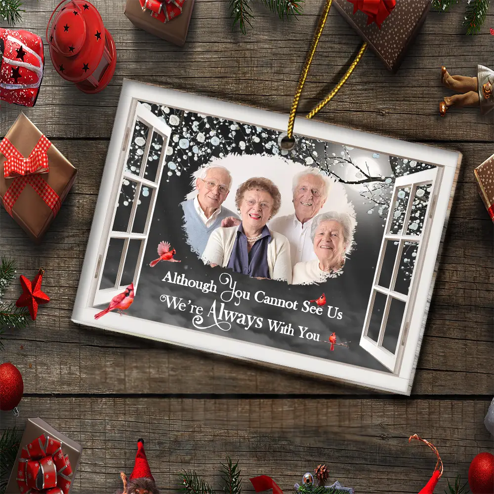 Custom Photo I'm Always With You Window Memorial - Personalized Custom Shaped Acrylic Ornament - Image 5
