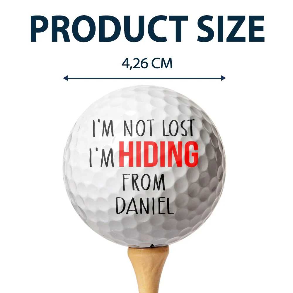 Custom Photo I'm Not Lost - Personalized Golf Ball - Image 5