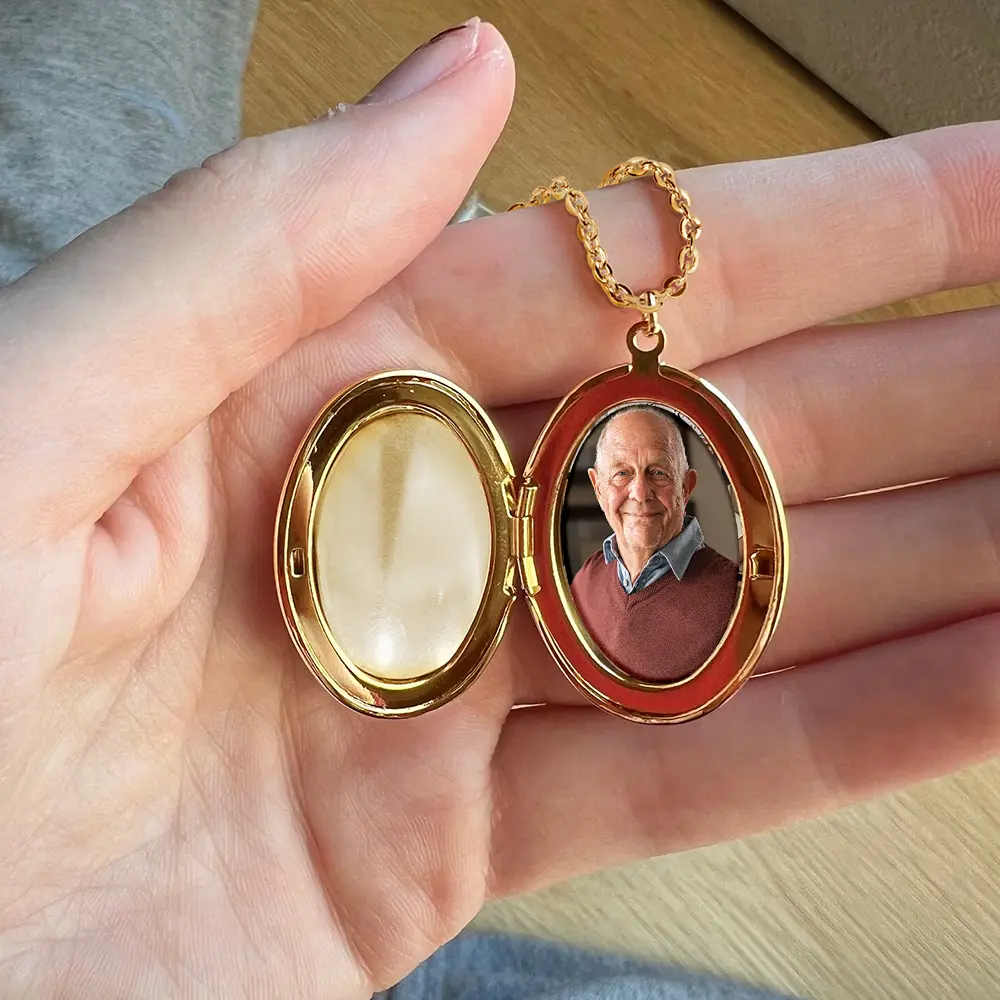 Custom Photo I'm Right There Beside You - Personalized Locket Necklace - Image 4