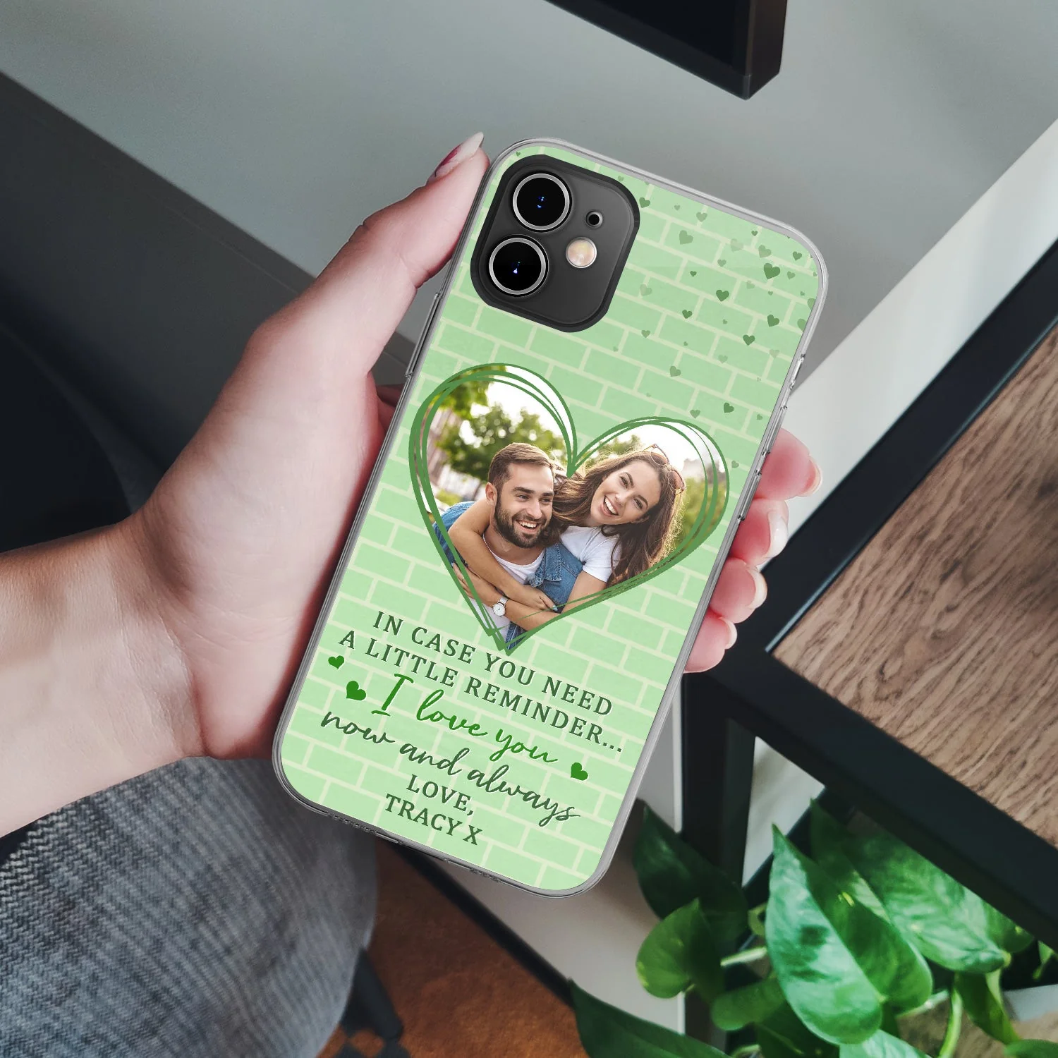 Custom Photo In Case You Need A Little Reminder - Gift For Couples, Husband, Wife - Personalized Clear Phone Case - Image 4