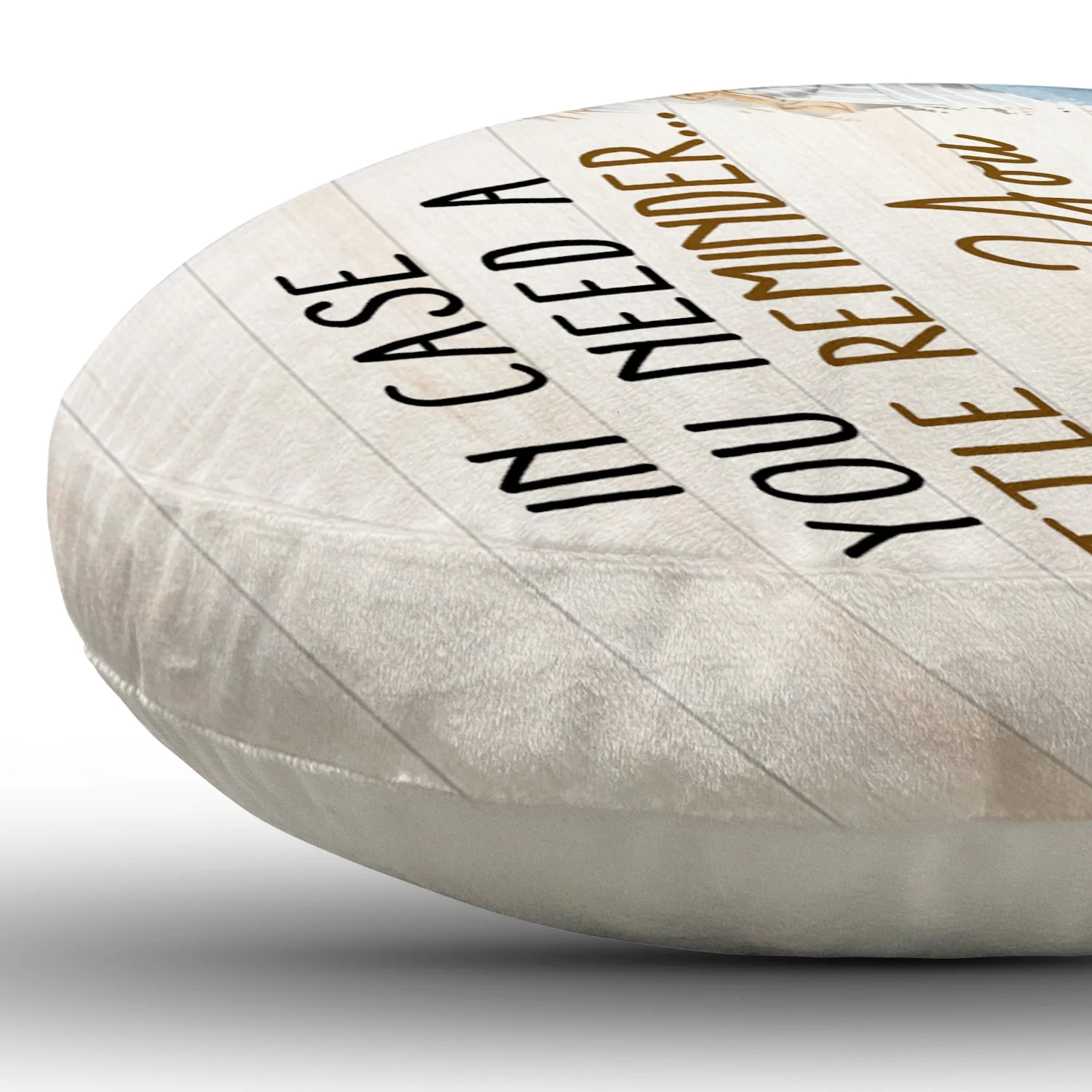Custom Photo In Case You Need A Little Reminder - Gift For Couples, Husband, Wife - Personalized Heart Shaped Pillow - Image 5