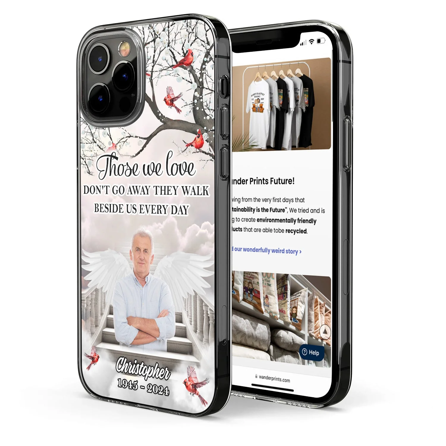 Custom Photo In Loving Memory In Heaven - Memorial Gift For Your Loved Ones - Personalized Clear Phone Case - Image 3