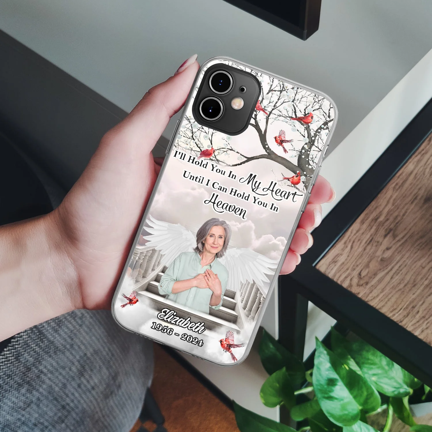 Custom Photo In Loving Memory In Heaven - Memorial Gift For Your Loved Ones - Personalized Clear Phone Case - Image 5
