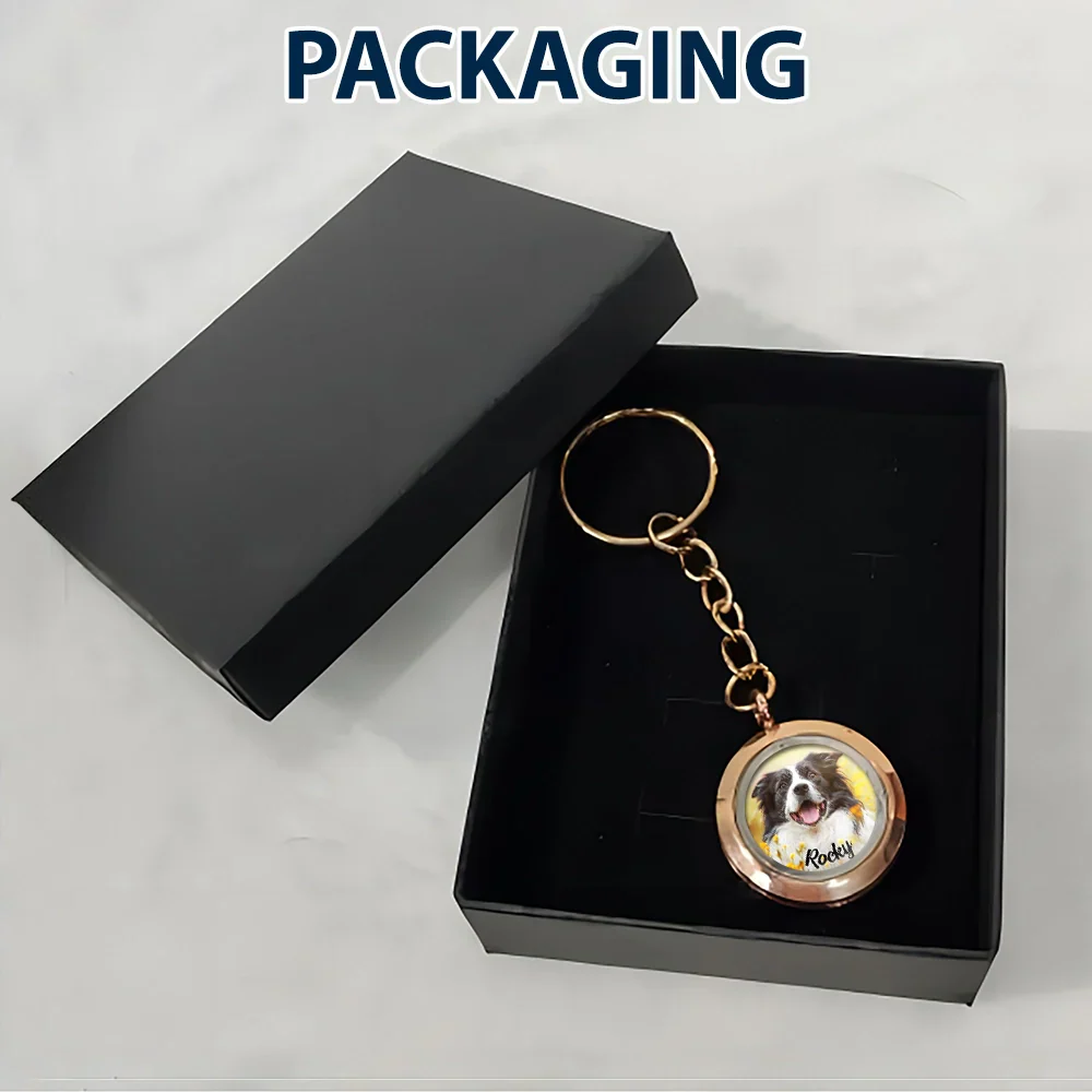 Custom Photo In Loving Memory Of My Beloved Dog, Cat, Family - Personalized Keepsake Keychain - Image 6