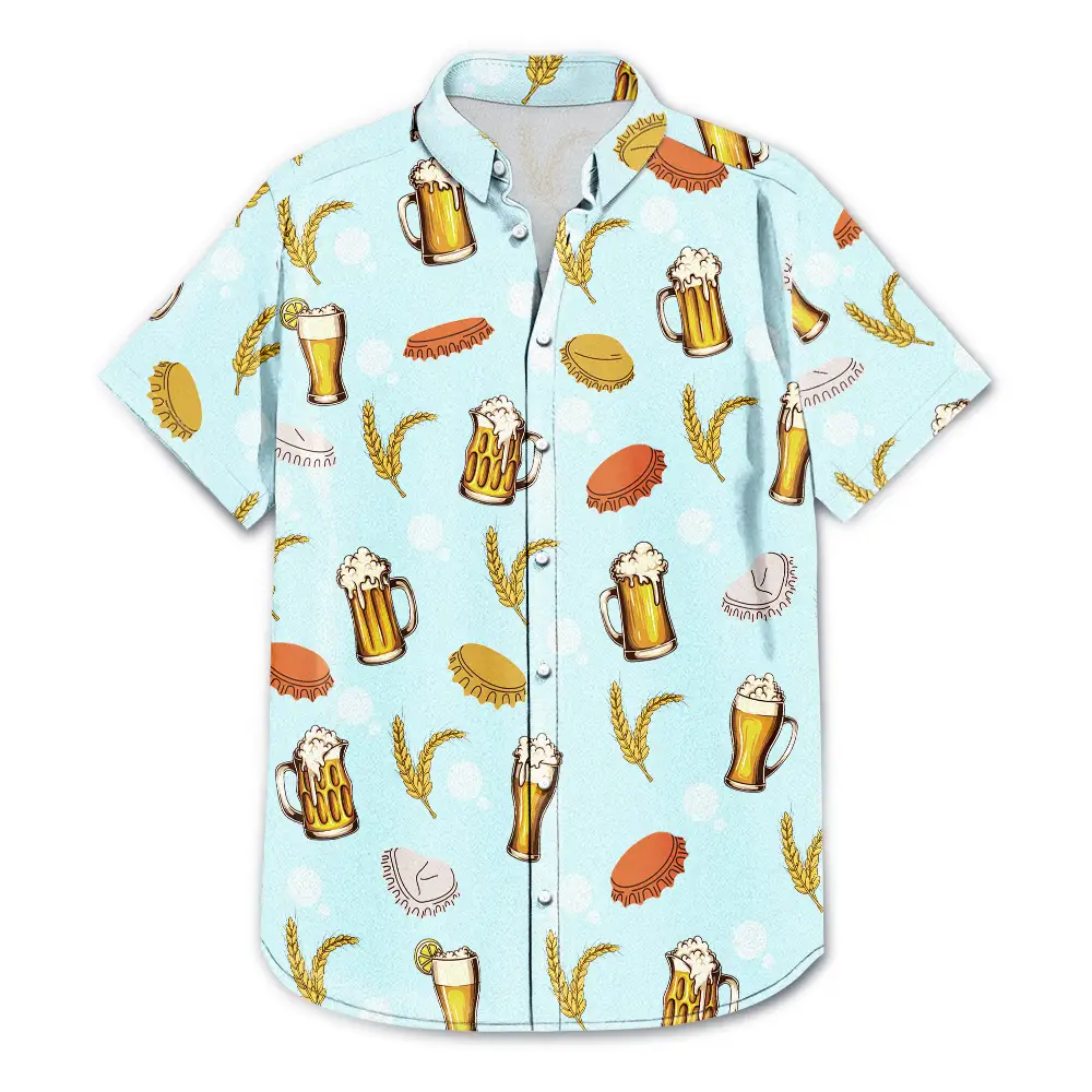 Custom Photo It's Not A Dad Bod, It's A Father's Figure - Personalized Hawaiian Shirt - Image 4