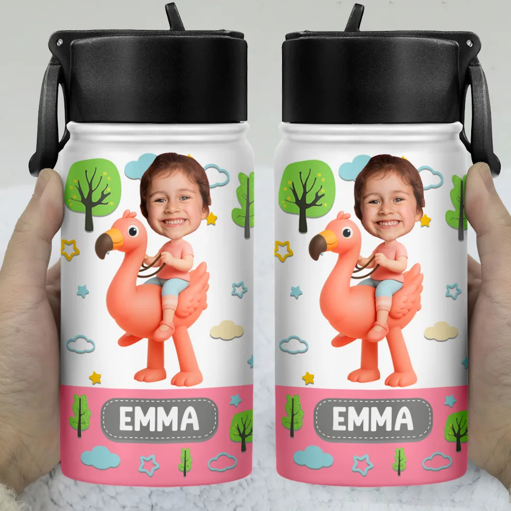 Custom Photo Kid Toy Car - Personalized Kids Water Bottle - Image 4