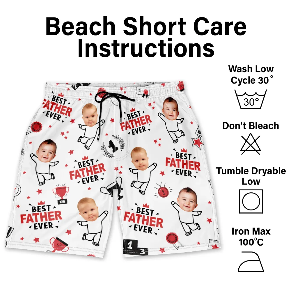 Custom Photo Kids Dancing - Personalized Unisex Beach Shorts - Image 6