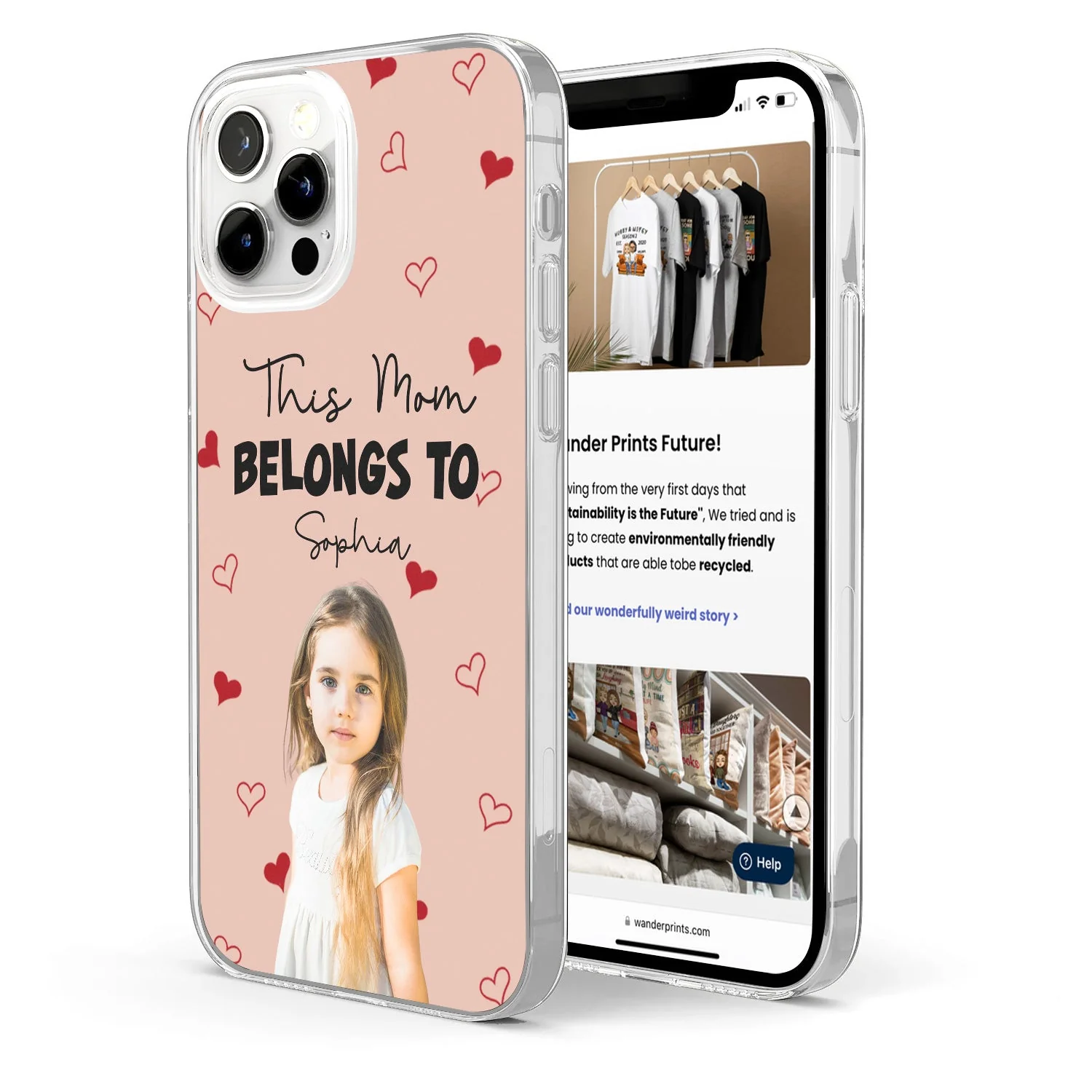 Custom Photo Kids This Mom Dad Belongs To - Gift For Mother, Father - Personalized Clear Phone Case - Image 3