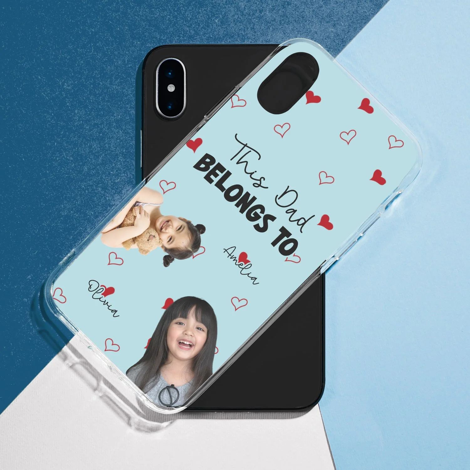 Custom Photo Kids This Mom Dad Belongs To - Gift For Mother, Father - Personalized Clear Phone Case - Image 6