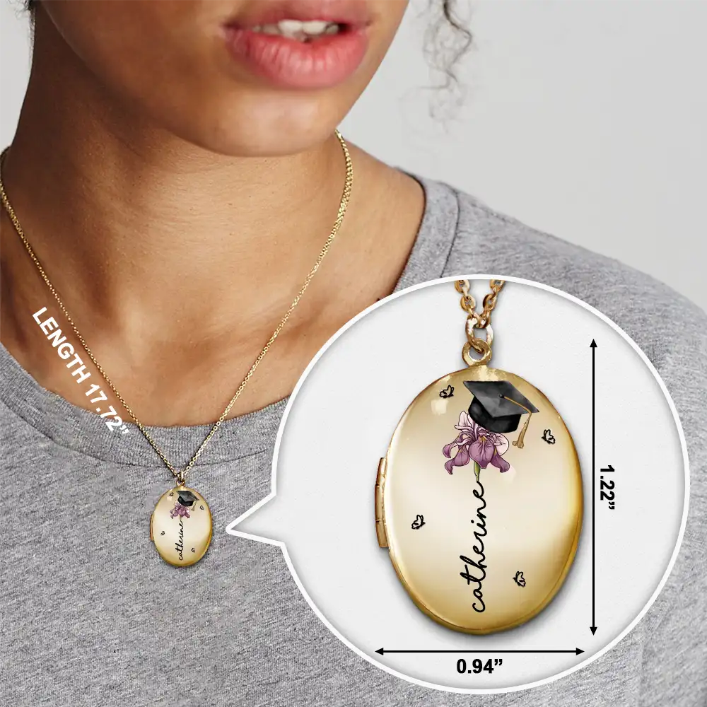 Custom Photo Let Yourself Bloom - Personalized Locket Necklace - Image 6