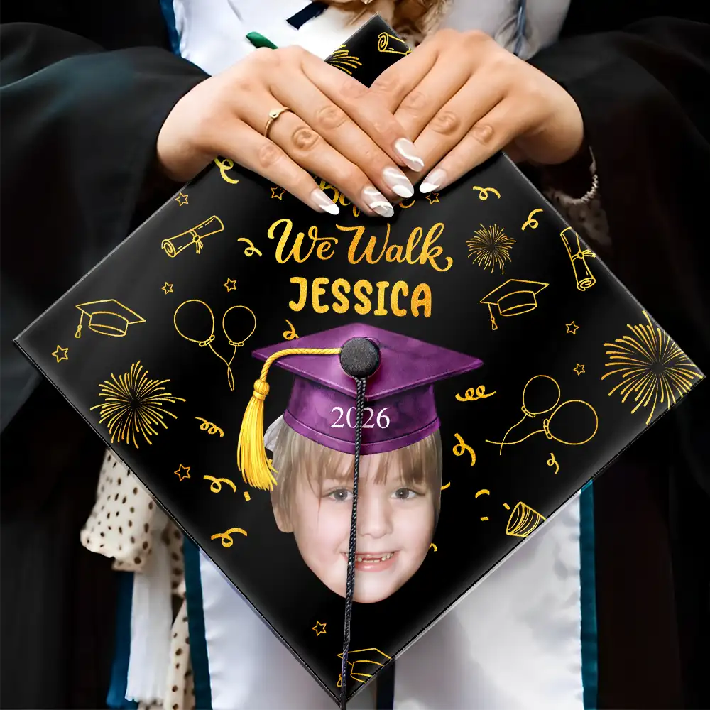 Custom Photo Look Who's Graduated - Personalized Graduation Cap Topper - Image 5