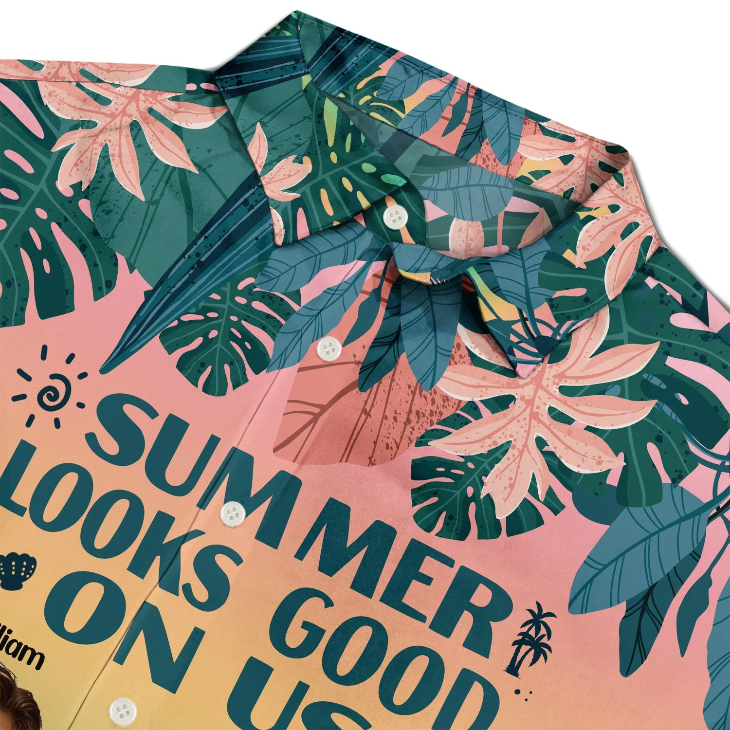 Custom Photo Looks Good On Us Beach - Gift For Couple - Personalized Custom Hawaiian Shirt - Image 2