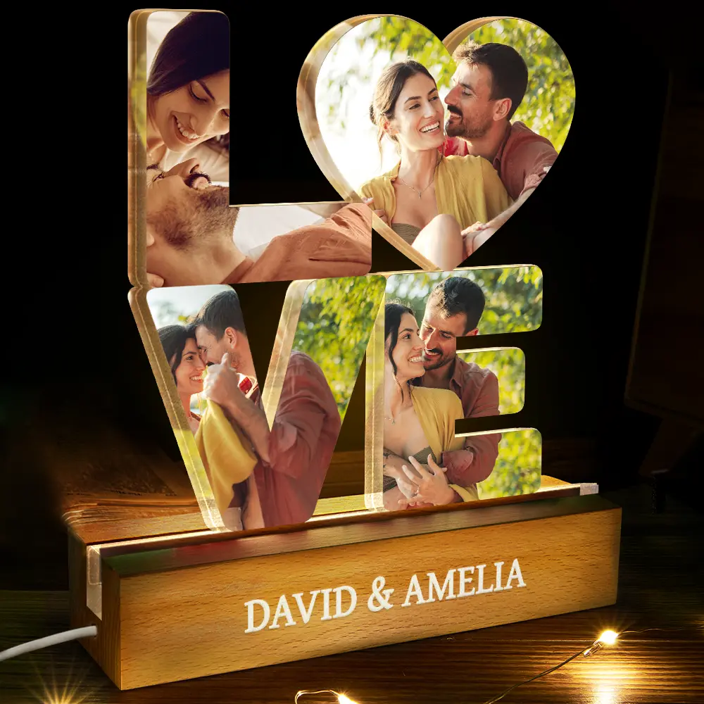 Custom Photo Love You And Keep You Forever - Personalized Custom Shaped LED Light - Image 3