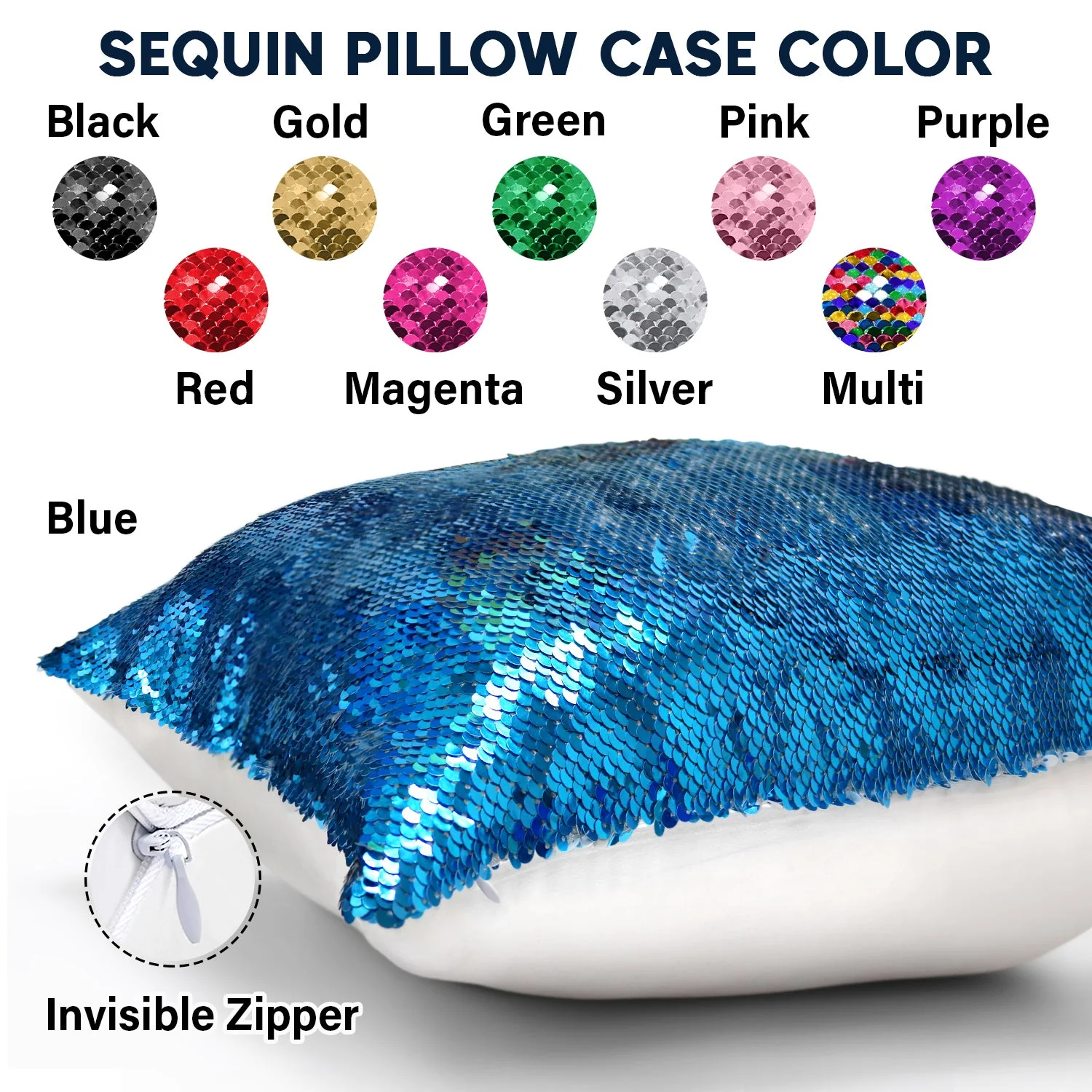 Custom Photo Lovely Family - Gift For Couples, Husband And Wife, Kids, Grandparents - Personalized Sequin Pillow, Mermaid Sequin Cushion Magic Reversible Throw Pillow - Image 4