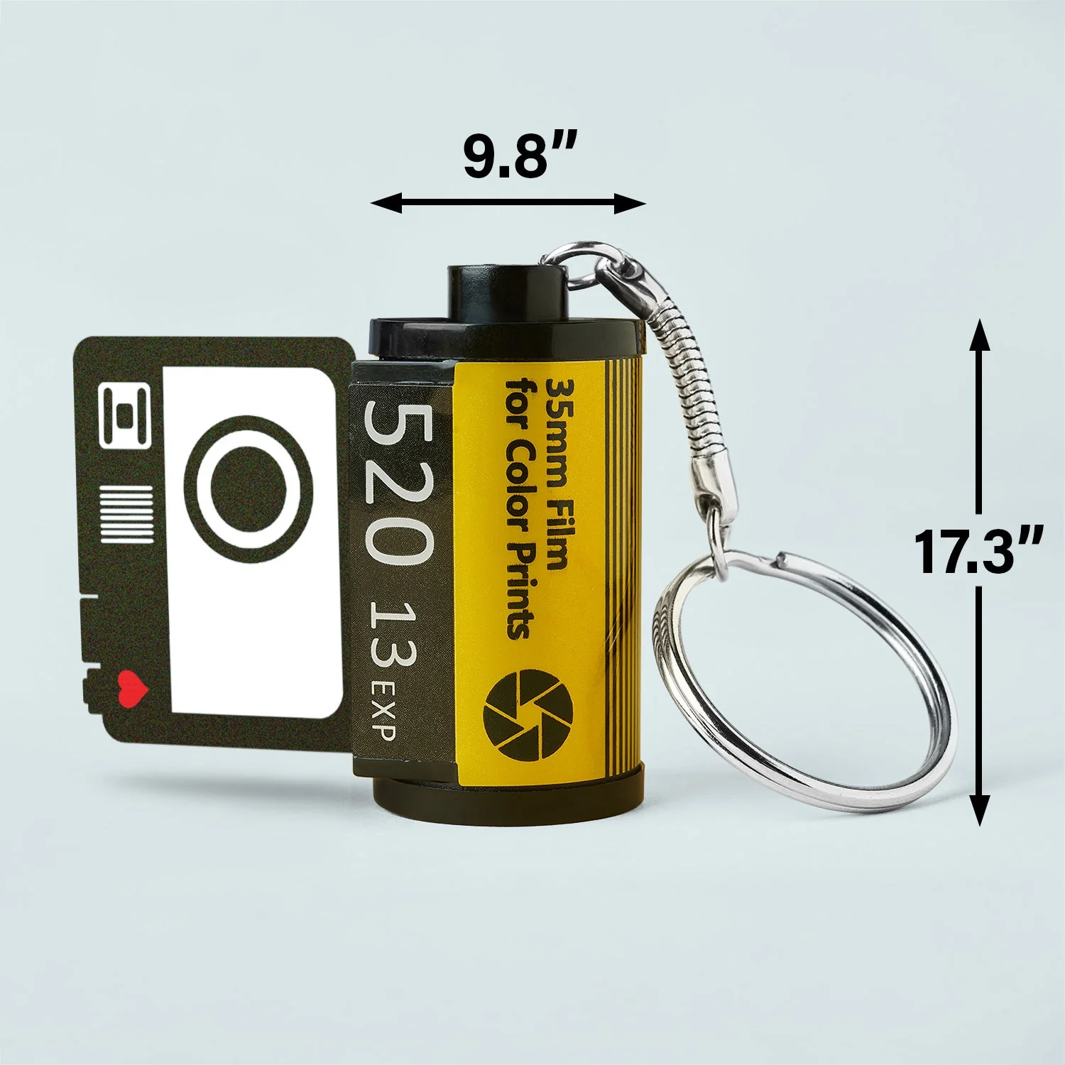 Custom Photo Loving, Anniversary Gift For Family, Couples, Siblings, Friends, Dog Lovers, Cat Lovers - Personalized Film Roll Keychain - Image 5