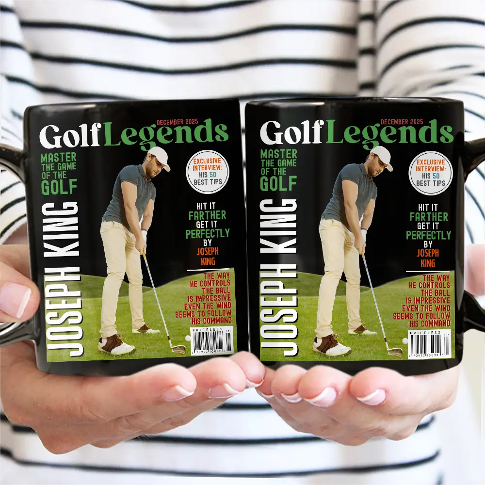 Custom Photo Magazine GolfLegends - Personalized Mug - Image 4
