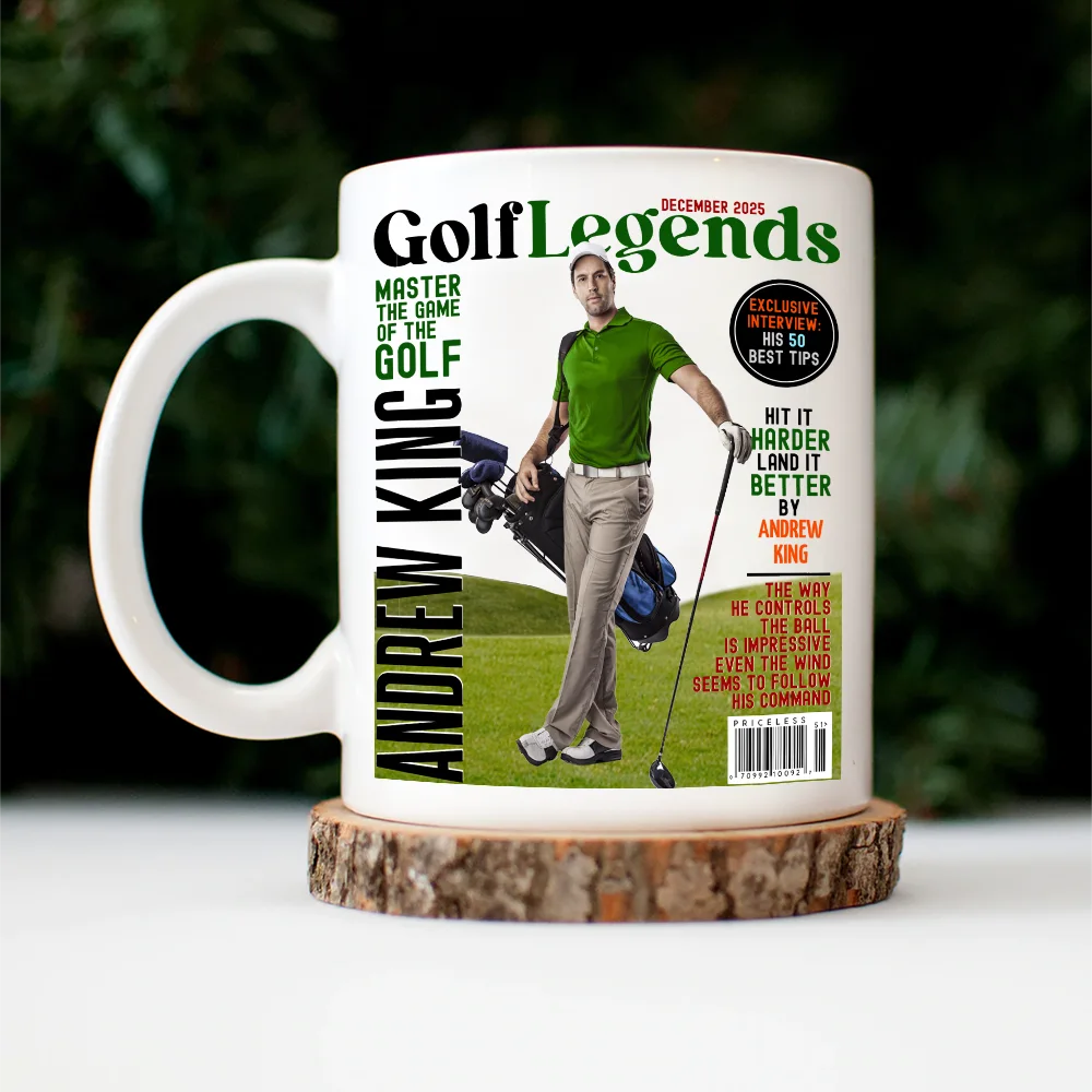 Custom Photo Magazine GolfLegends - Personalized Mug - Image 5