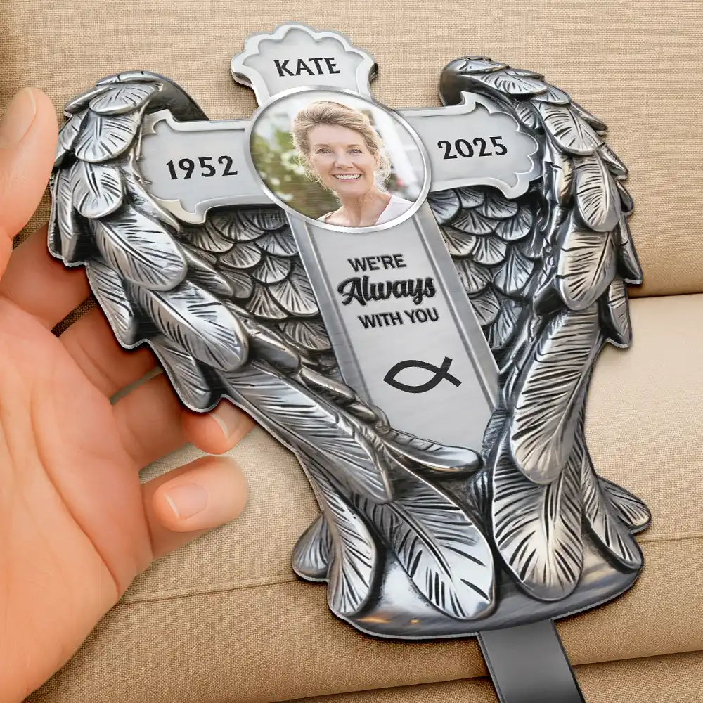 Custom Photo May God BLess You And Keep You - Personalized Metal Garden Stake - Image 3