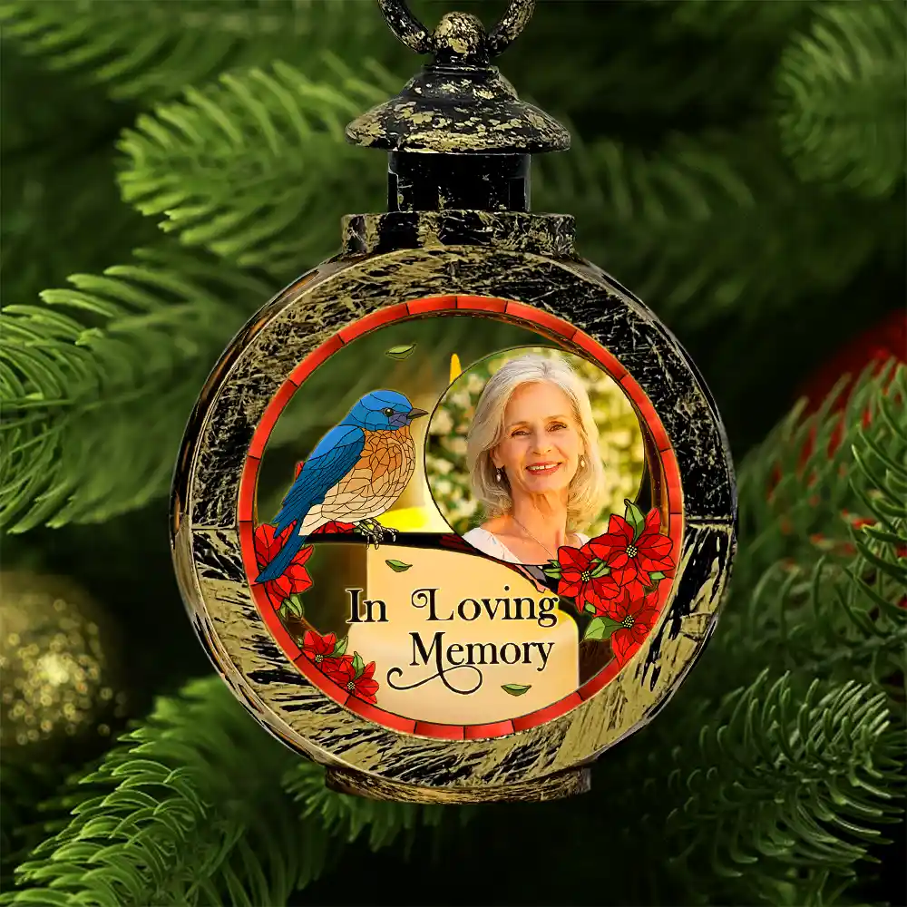 Custom Photo Memorial I'm Always With You - Personalized Candlelight Lantern Ornament - Image 2