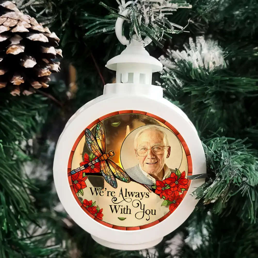 Custom Photo Memorial I'm Always With You - Personalized Candlelight Lantern Ornament - Image 4