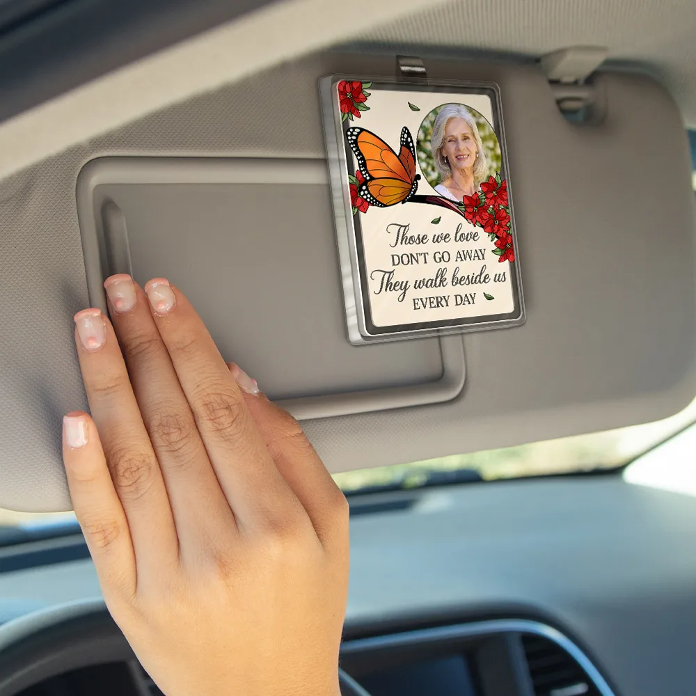 Custom Photo Memorial I'm Always With You - Personalized Custom Shaped Acrylic Car Visor Clip - Image 4