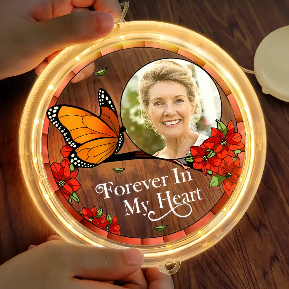 Custom Photo Memorial I'm Always With You - Personalized LED Pendant Light - Image 3