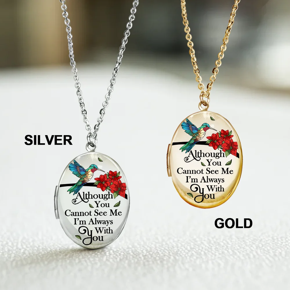 Custom Photo Memorial In Loving Memory Forever In My Heart - Personalized Locket Necklace - Image 3