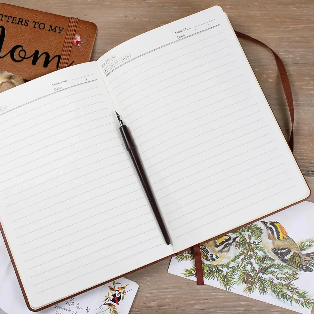 Custom Photo Memorial Letters To My Mom - Personalized Leather Journal - Image 2