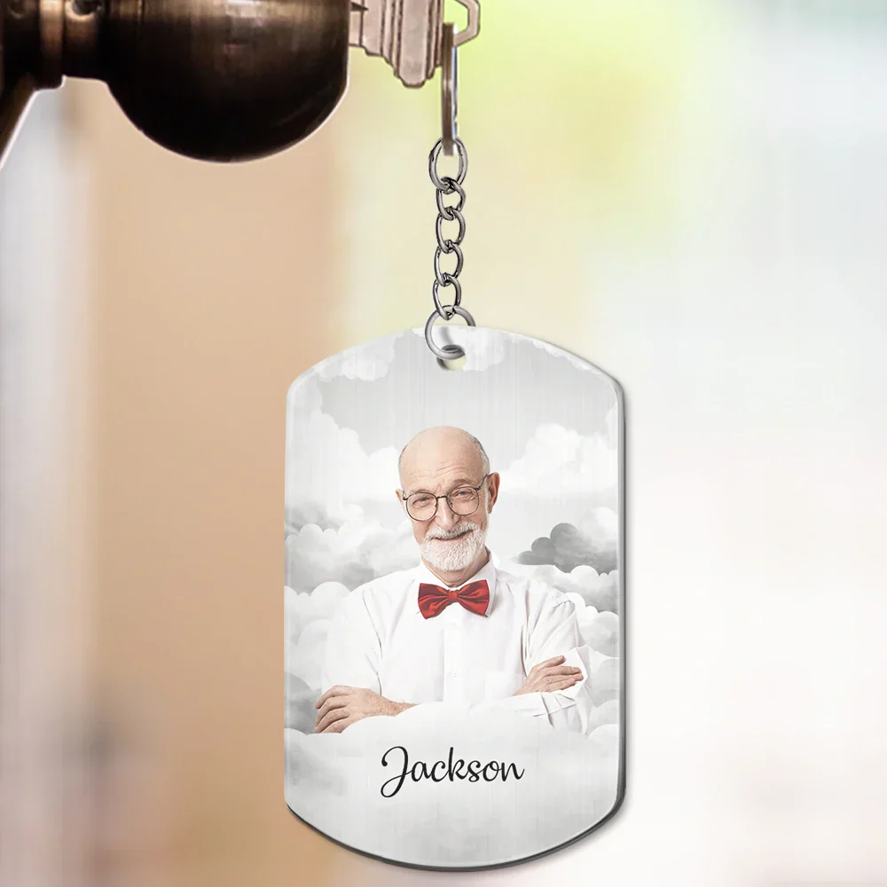 Custom Photo Memorial QR Code Your Voice Is My Favorite Sound - Personalized Aluminum Keychain - Image 5