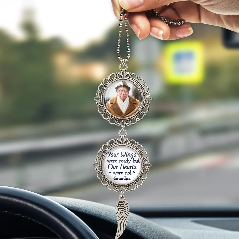 Custom Photo Memorial Walk Beside Us Everyday - Personalized Photo Pendant Charm - Image 3