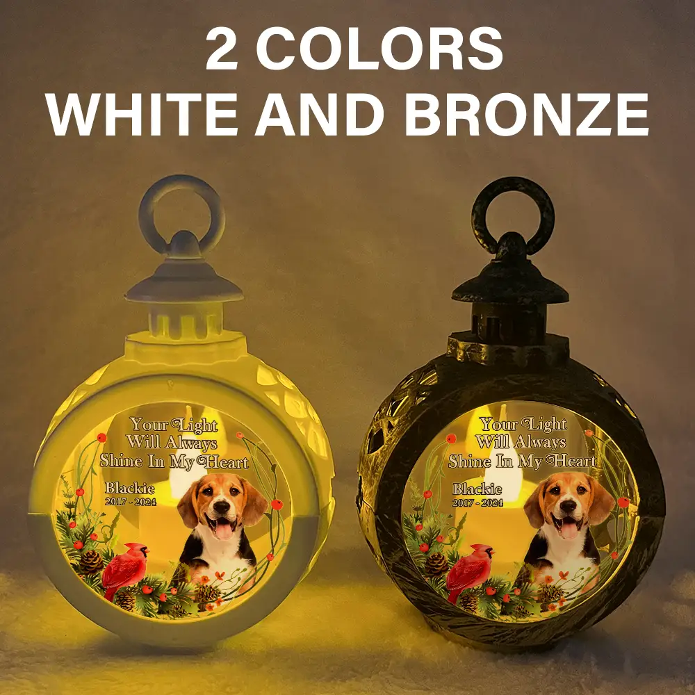 Custom Photo Memorial Your Light Will Always Shine In My Heart - Personalized Candlelight Lantern Ornament - Image 6