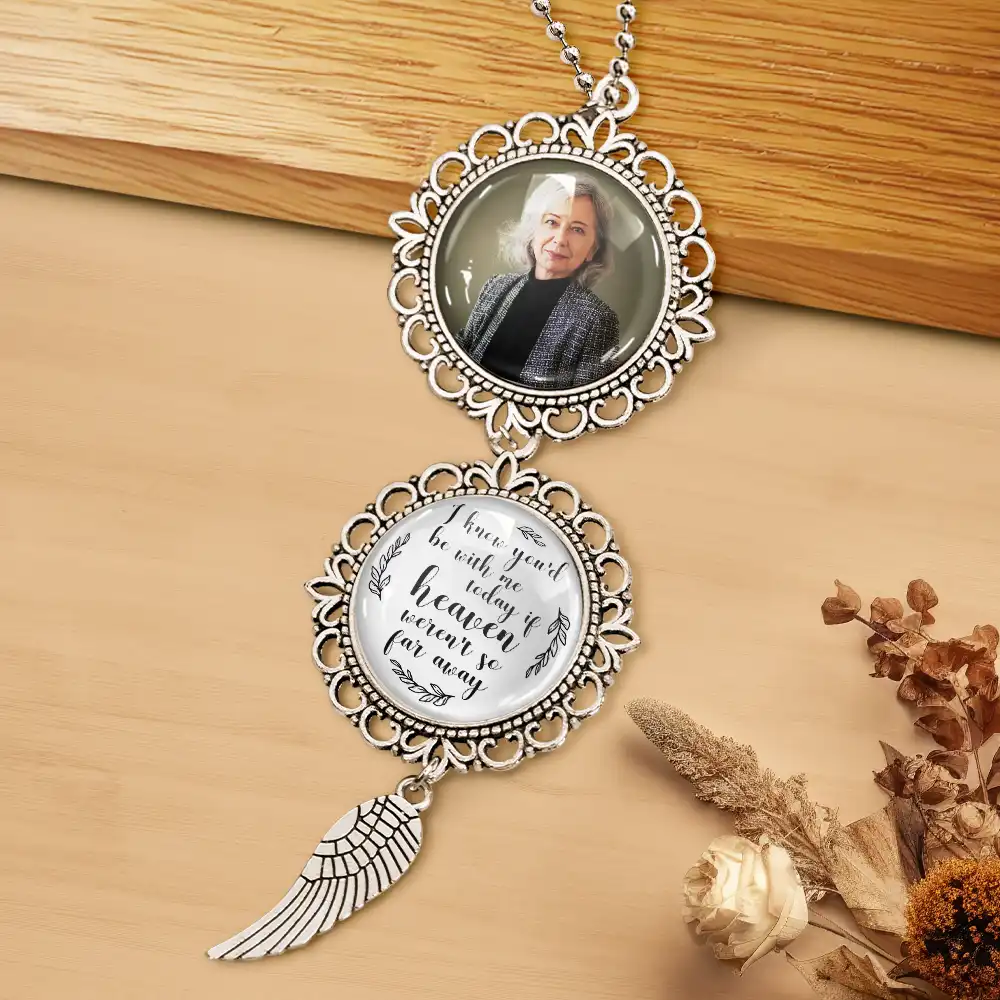 Custom Photo Missing You as I Graduate - Personalized Photo Pendant Charm - Image 4