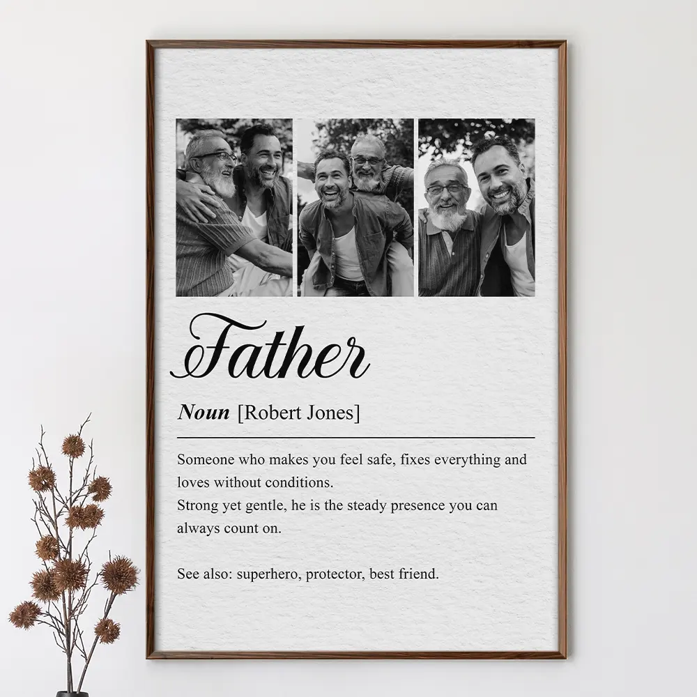 Custom Photo Mom Dad Grandma Grandpa Definition - Personalized Poster - Image 3