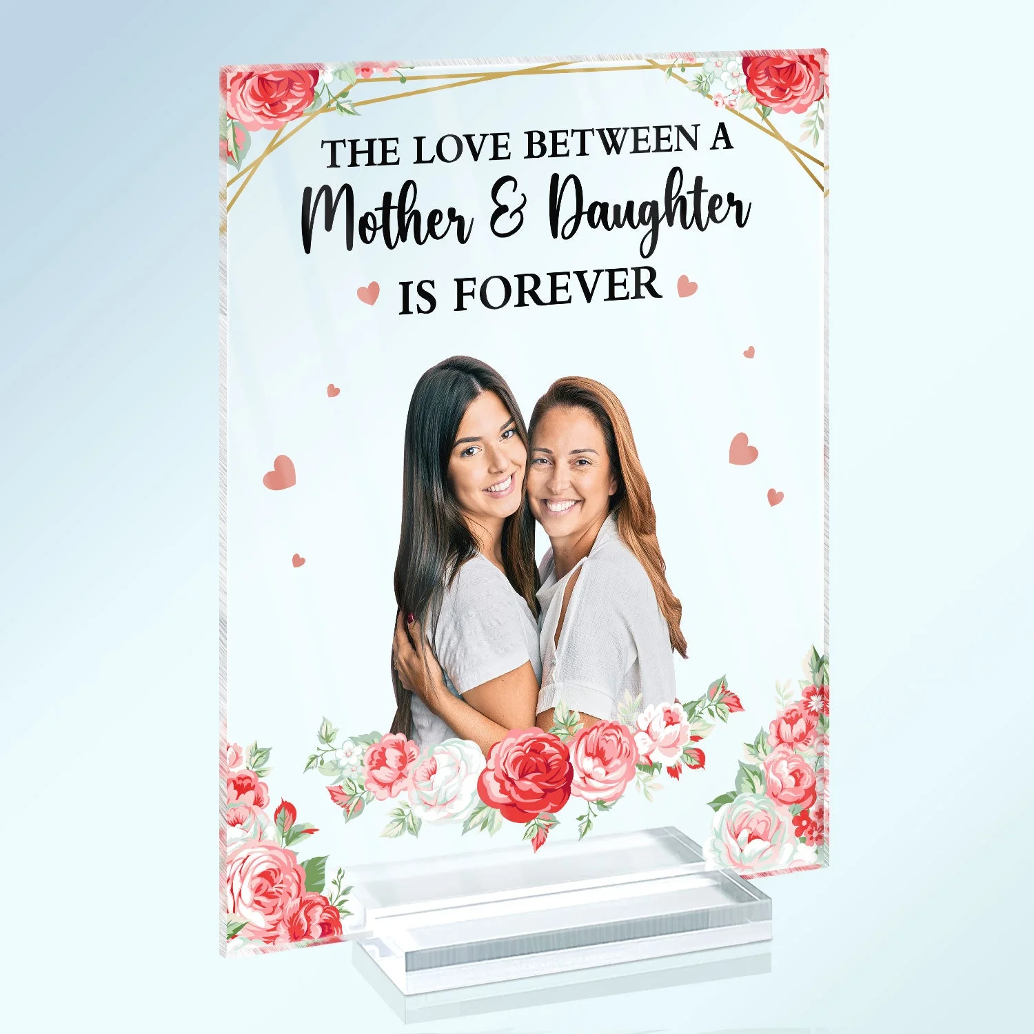 Custom Photo Mother And Children Forever Link - Loving Gift For Mom, Grandma, Nana - Personalized Vertical Rectangle Acrylic Plaque - Image 3